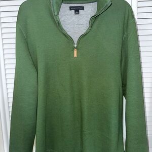 Banana Republic Green Zip-Up Men's Sweater